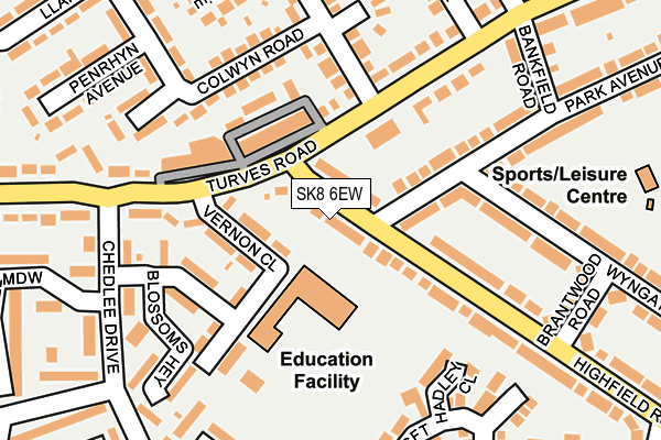 SK8 6EW map - OS OpenMap – Local (Ordnance Survey)