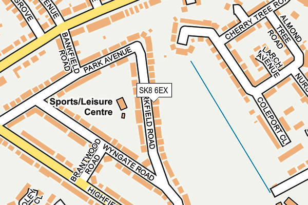 SK8 6EX map - OS OpenMap – Local (Ordnance Survey)