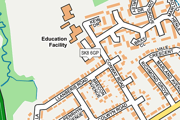 SK8 6GP map - OS OpenMap – Local (Ordnance Survey)