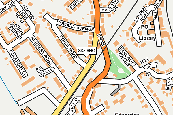 SK8 6HG map - OS OpenMap – Local (Ordnance Survey)