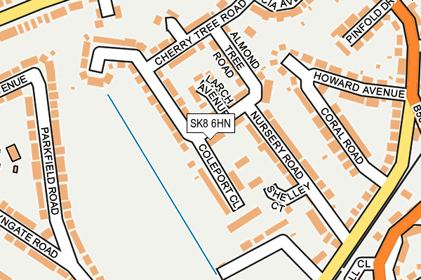 SK8 6HN map - OS OpenMap – Local (Ordnance Survey)