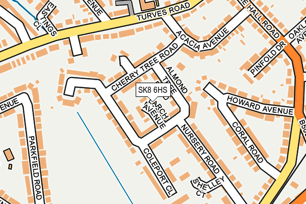 SK8 6HS map - OS OpenMap – Local (Ordnance Survey)