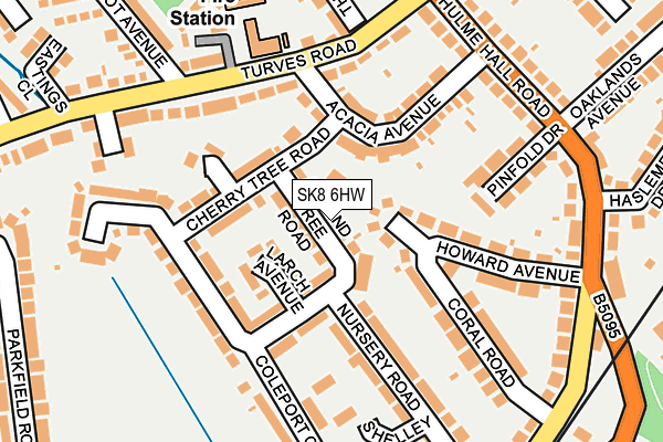 SK8 6HW map - OS OpenMap – Local (Ordnance Survey)