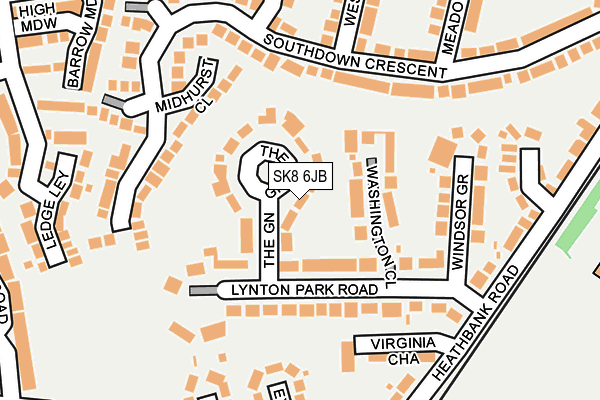 SK8 6JB map - OS OpenMap – Local (Ordnance Survey)