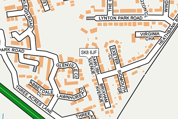 SK8 6JF map - OS OpenMap – Local (Ordnance Survey)