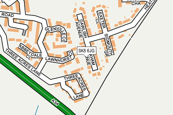 SK8 6JG map - OS OpenMap – Local (Ordnance Survey)