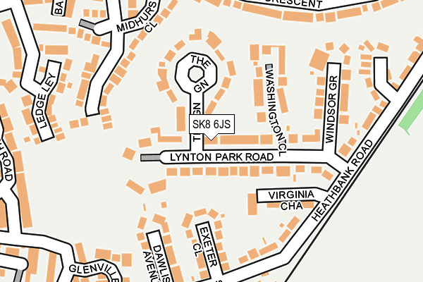 SK8 6JS map - OS OpenMap – Local (Ordnance Survey)