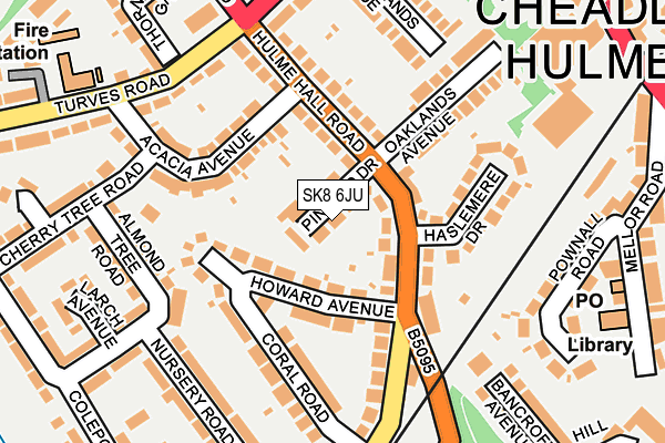 SK8 6JU map - OS OpenMap – Local (Ordnance Survey)