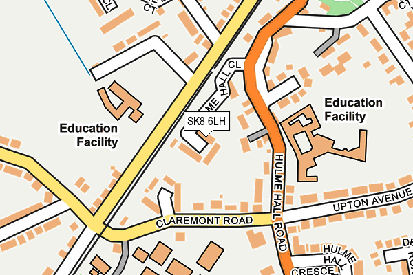 SK8 6LH map - OS OpenMap – Local (Ordnance Survey)