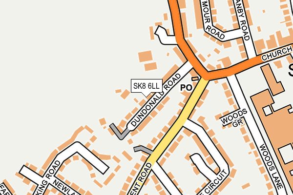 SK8 6LL map - OS OpenMap – Local (Ordnance Survey)