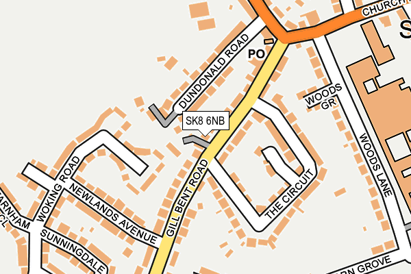 SK8 6NB map - OS OpenMap – Local (Ordnance Survey)