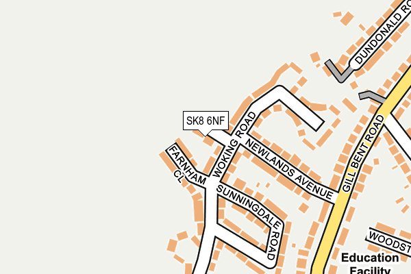 SK8 6NF map - OS OpenMap – Local (Ordnance Survey)