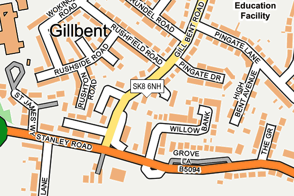 SK8 6NH map - OS OpenMap – Local (Ordnance Survey)