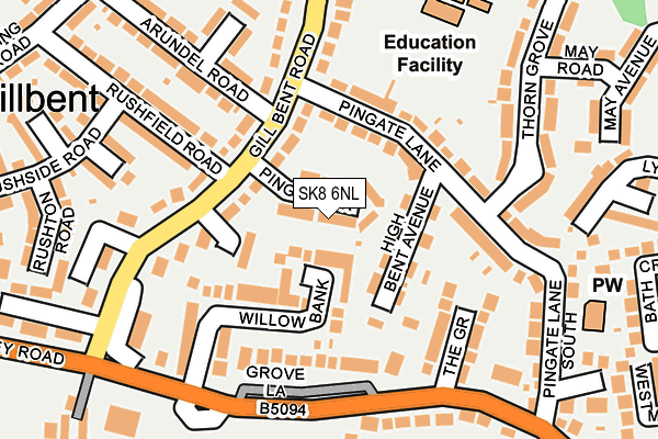 SK8 6NL map - OS OpenMap – Local (Ordnance Survey)