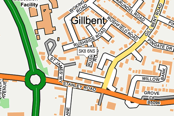 SK8 6NS map - OS OpenMap – Local (Ordnance Survey)