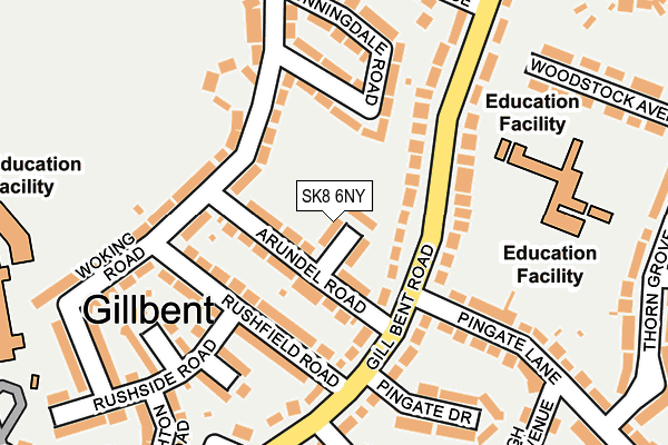 SK8 6NY map - OS OpenMap – Local (Ordnance Survey)