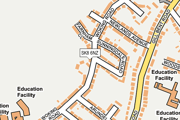 SK8 6NZ map - OS OpenMap – Local (Ordnance Survey)