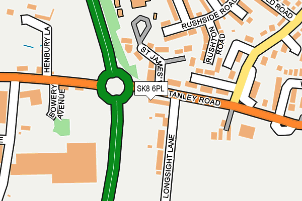 SK8 6PL map - OS OpenMap – Local (Ordnance Survey)