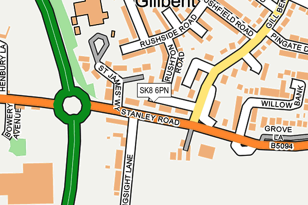 SK8 6PN map - OS OpenMap – Local (Ordnance Survey)