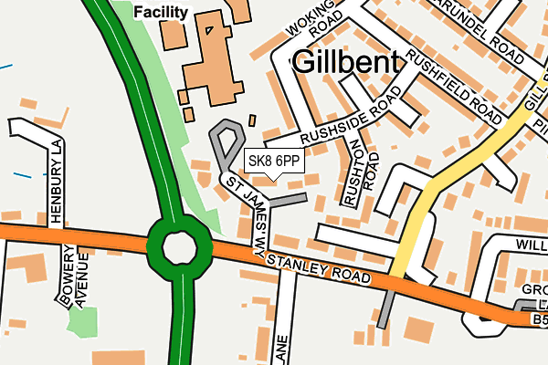 SK8 6PP map - OS OpenMap – Local (Ordnance Survey)