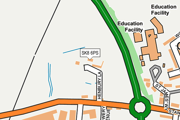 SK8 6PS map - OS OpenMap – Local (Ordnance Survey)