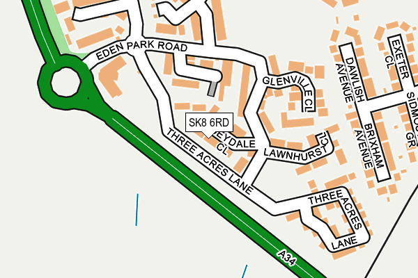 SK8 6RD map - OS OpenMap – Local (Ordnance Survey)