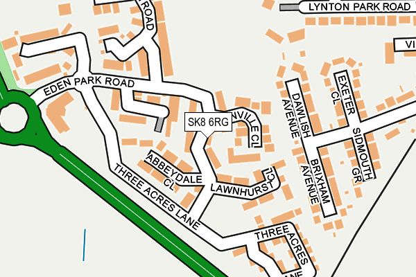 SK8 6RG map - OS OpenMap – Local (Ordnance Survey)