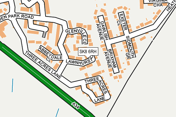 SK8 6RH map - OS OpenMap – Local (Ordnance Survey)