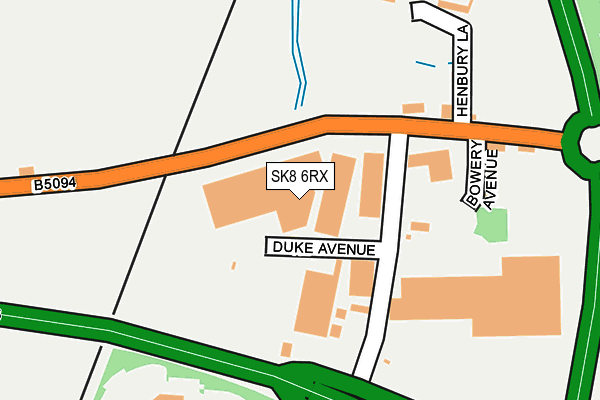 SK8 6RX map - OS OpenMap – Local (Ordnance Survey)