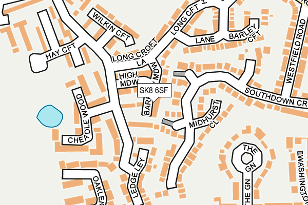 SK8 6SF map - OS OpenMap – Local (Ordnance Survey)