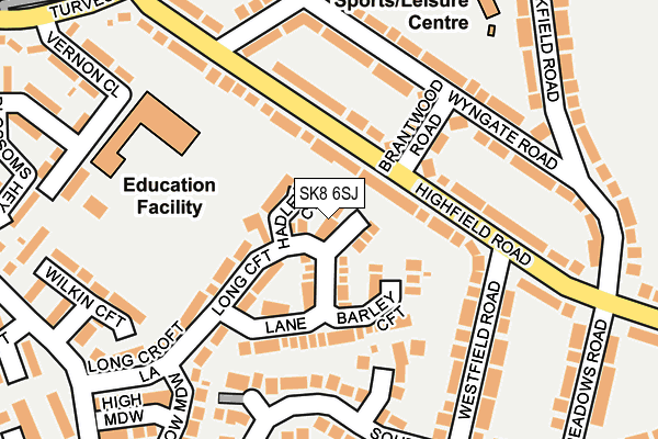 SK8 6SJ map - OS OpenMap – Local (Ordnance Survey)