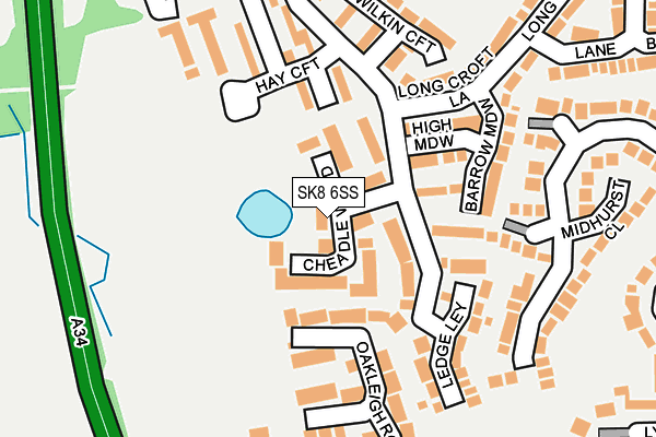 SK8 6SS map - OS OpenMap – Local (Ordnance Survey)
