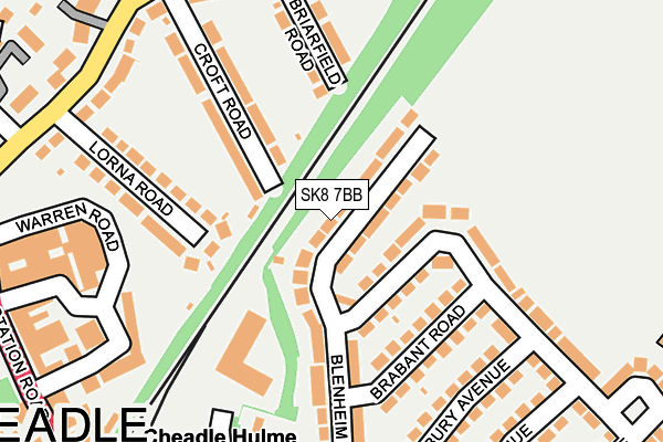 SK8 7BB map - OS OpenMap – Local (Ordnance Survey)