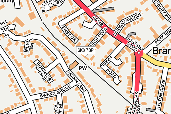 SK8 7BP map - OS OpenMap – Local (Ordnance Survey)