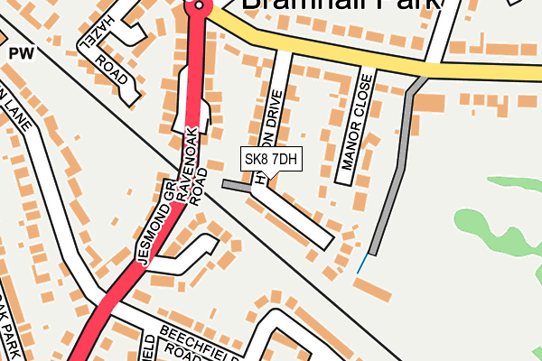 SK8 7DH map - OS OpenMap – Local (Ordnance Survey)