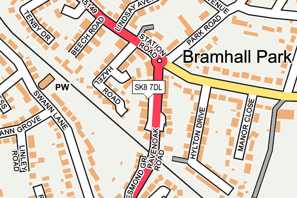 SK8 7DL map - OS OpenMap – Local (Ordnance Survey)