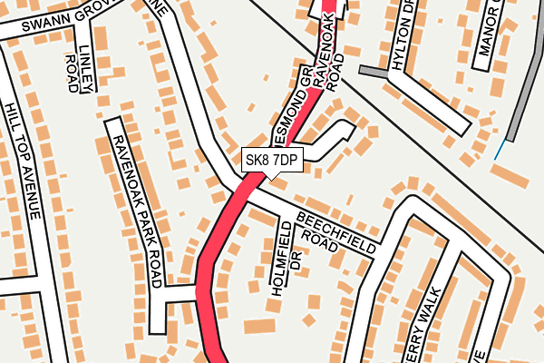 SK8 7DP map - OS OpenMap – Local (Ordnance Survey)