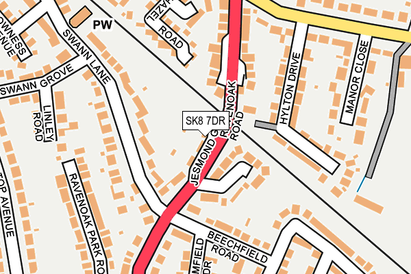 SK8 7DR map - OS OpenMap – Local (Ordnance Survey)