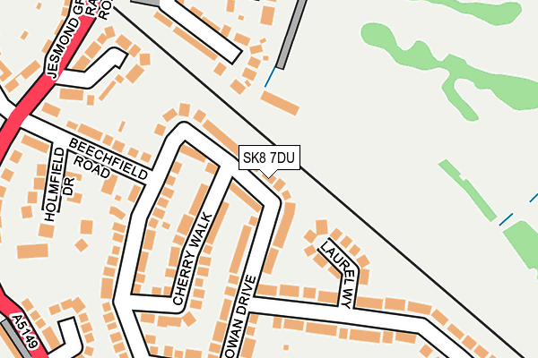 SK8 7DU map - OS OpenMap – Local (Ordnance Survey)