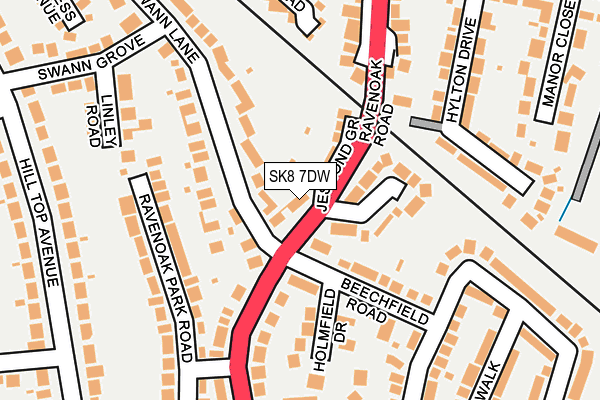 SK8 7DW map - OS OpenMap – Local (Ordnance Survey)