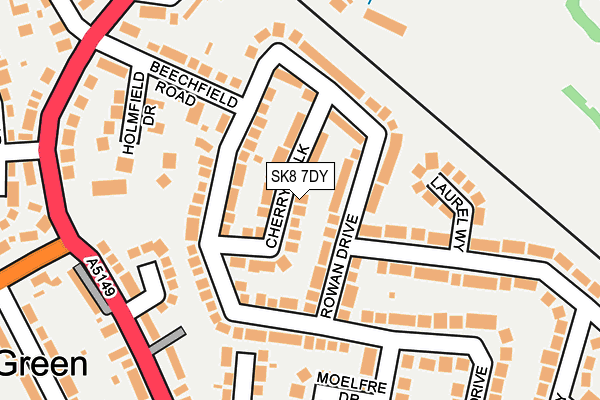 SK8 7DY map - OS OpenMap – Local (Ordnance Survey)