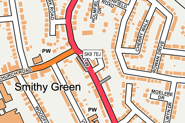 SK8 7EJ map - OS OpenMap – Local (Ordnance Survey)