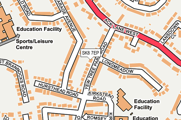 SK8 7EP map - OS OpenMap – Local (Ordnance Survey)