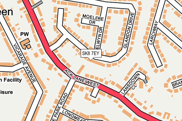 SK8 7EY map - OS OpenMap – Local (Ordnance Survey)