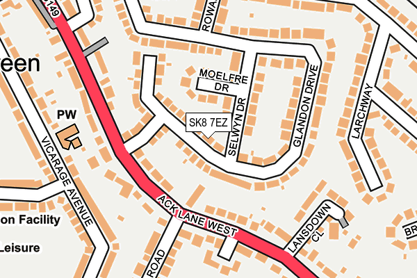SK8 7EZ map - OS OpenMap – Local (Ordnance Survey)