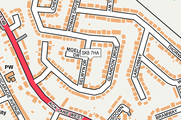 SK8 7HA map - OS OpenMap – Local (Ordnance Survey)