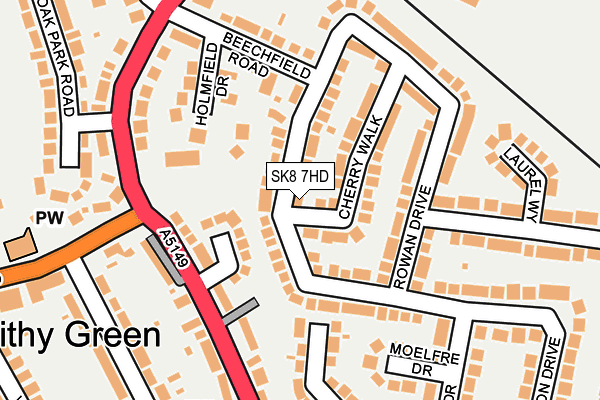 SK8 7HD map - OS OpenMap – Local (Ordnance Survey)