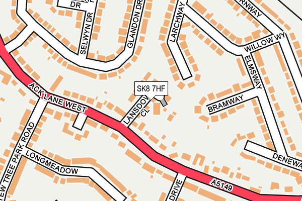 SK8 7HF map - OS OpenMap – Local (Ordnance Survey)