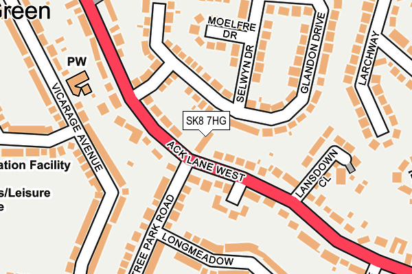 SK8 7HG map - OS OpenMap – Local (Ordnance Survey)