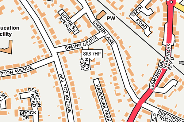SK8 7HP map - OS OpenMap – Local (Ordnance Survey)